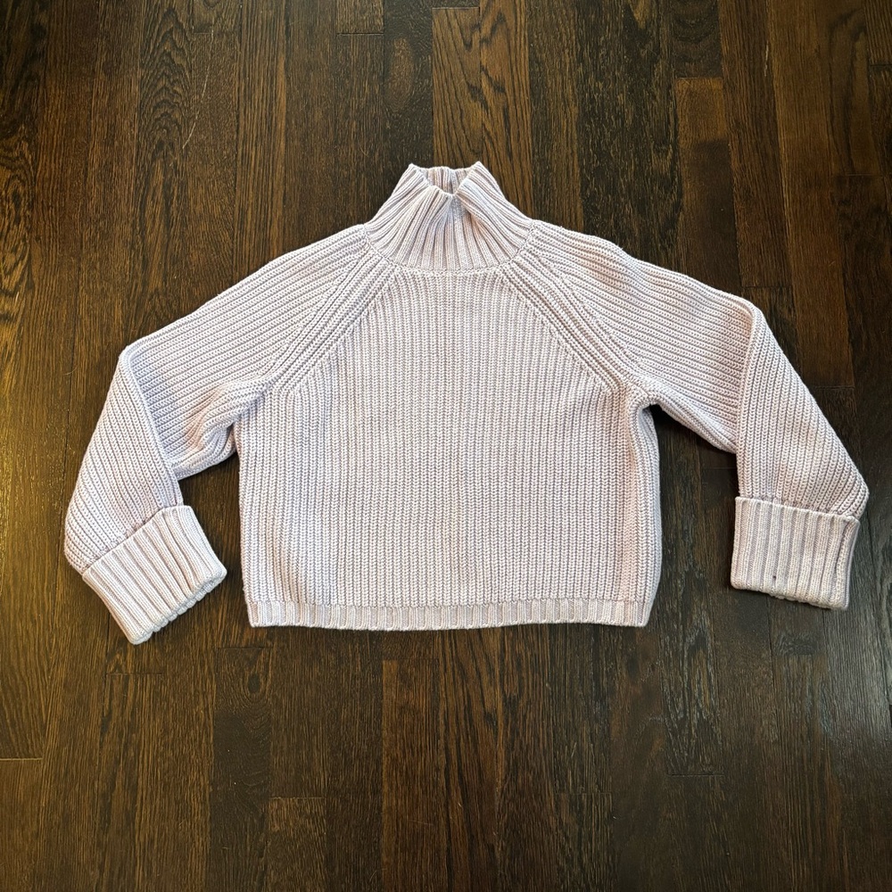 A&F Lavender Cable Sweater